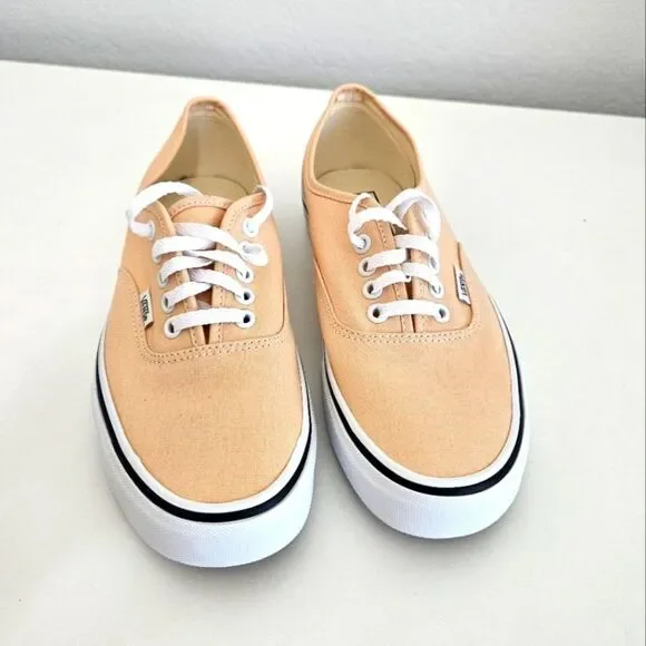 NWT Vans | Color Theory Honey Peach Authentic Low Top Lace Up Shoes Womens 9.5 - Picture 5 of 9